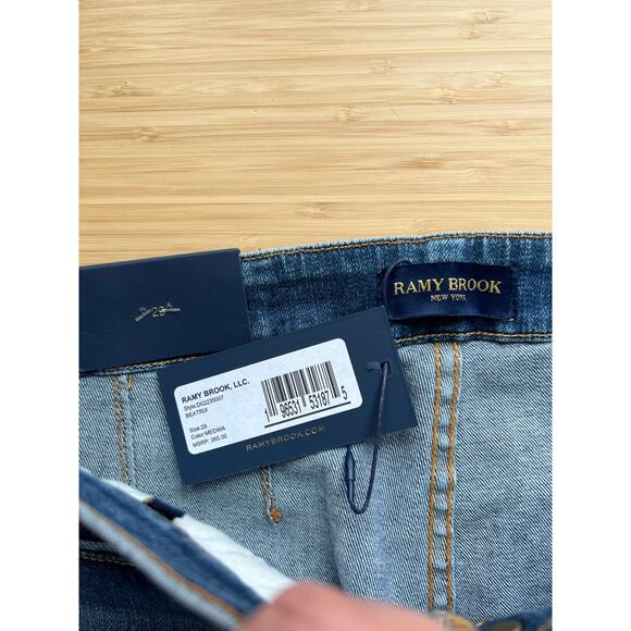 Ramy Brook Sz 29" Button Fly “Beatrix” Flare Medium Wash Blue Jeans NEW!! - Picture 7 of 10